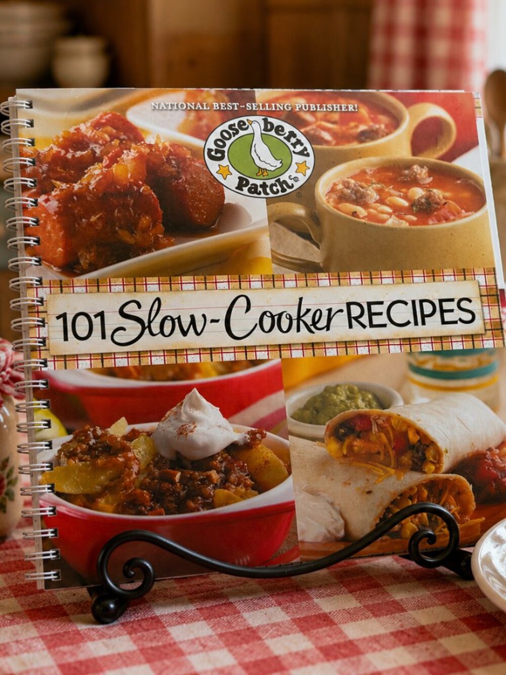 Gooseberry Patch 101 Slow-Cooker Recipes Cookbook Spiral Bound Easy Crock Pot